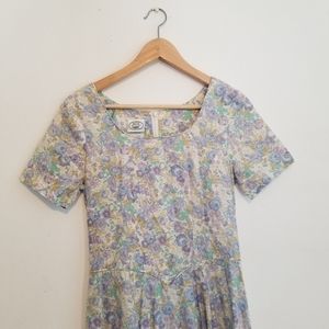 LAURA ASHLEY Floral Design Womens Maxi Dress 4